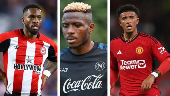 Toney, Osimhen and Sancho club future no dey clear
