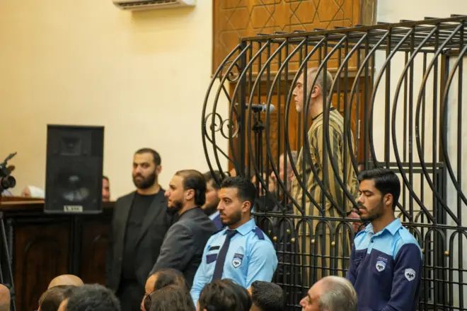 عاطف نجيب يمثل أمام محكمة في دمشق في 10 مايو/ أيار 2026