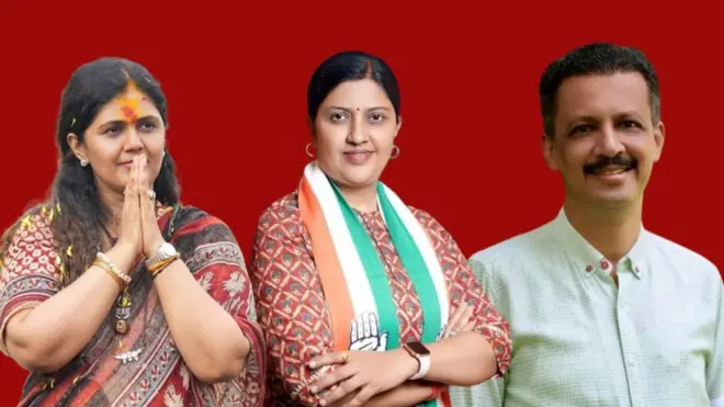 पंकजा मुंडे, प्रज्ञा सातव आणि मिलिंद नार्वेकर 