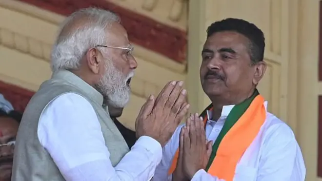 नरेंद्र मोदी, शुभेंदु अधिकारी