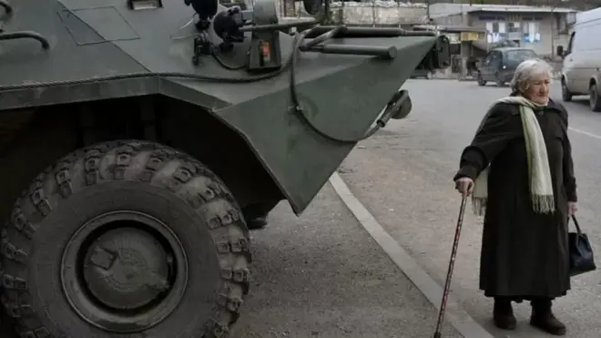 Laçında yolu keçən sakin 