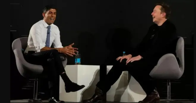 Elon Musk tells Rishi Sunak AI will put an end to work