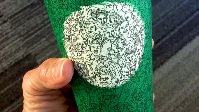чашка Starbucks по мотивам выборов в США