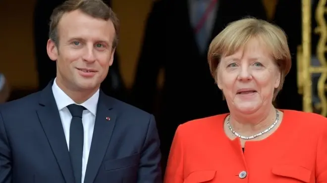 President Emmanuel Macron of France go follow talk Chancellor Angela Merkel about migration of Africans enter Europe for di Summit