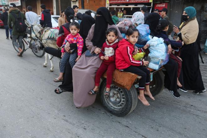 Palestinos desalojadoscassino que pagaGaza