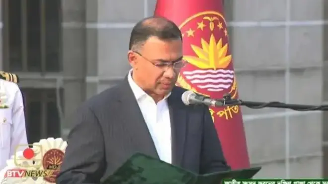 طارق رحمان د لومړي وزیر په توګه لوړه کوي.