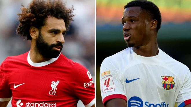 Mohamed Salah and Ansu Fati