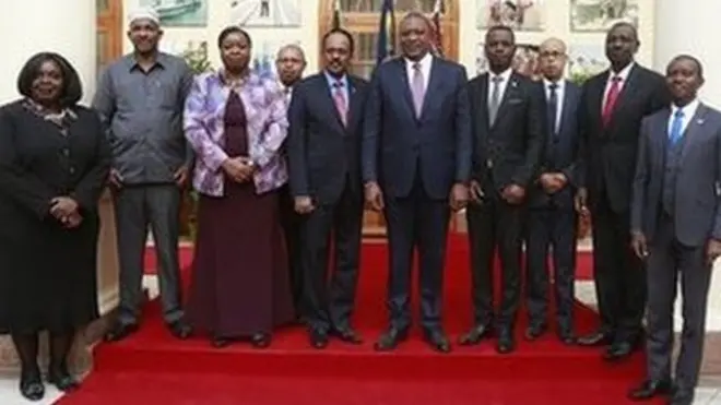 Madaxweyne Farmaajo ayaa dhowr jeer booqday Kenya, si sare loogu qaado xiriirka labada wadan