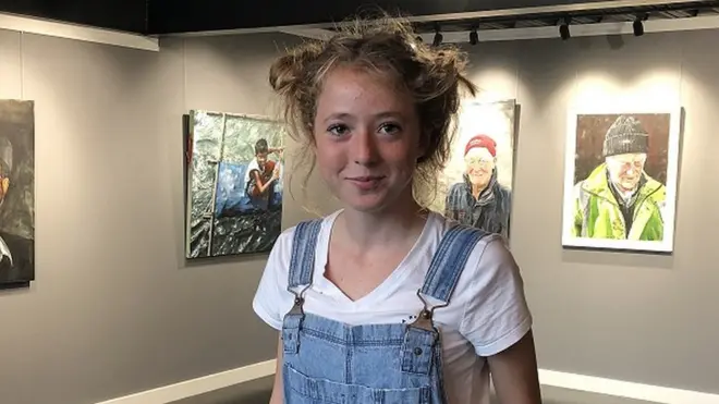 Makenzy Beard, 14, has been offered thousands of pounds for her paintings