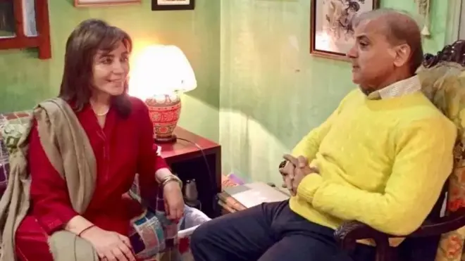 तहमीना दुर्रानी के साथ शहबाज़ शरीफ़