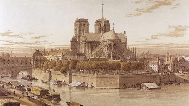 Нотр-дам де Парі у 1750 році