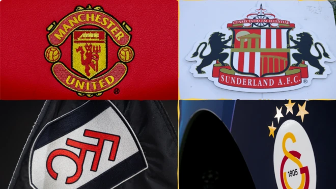 Logos of different clubs for Europe