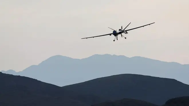 یک پهپاد امریکایی در فضای افغانستان