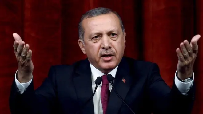 Madaxweyne Erdogan ayaa sheegay in ay ka adkaanayaan ururo uu ku tilmaamay argagixiso