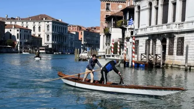 Grand Canal in Venice on March 8, 2020