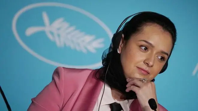 ترانه علیدوستی در کنفرانس خبری، هفتادومین جشنواره سالانه کن، مه ۲۰۲۲