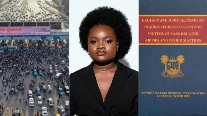 aworan lekki toll gate ati aworan rinu oduala ati ẹyin iwe abajade iwadi EndSARS