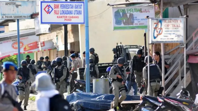 Pengamanan di Poso pasca peristiwa tewasnya Santoso