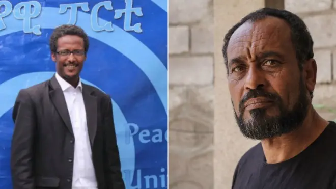 አቶ የሽዋስ አሰፋ፡ የሰማያዊ ፓርቲ ሊቀ-መንበር እና አቶ በቀለ ገርባ፡ የኦፌኮ ተቀዳሚ ምክትል ሊቀ-መንበር