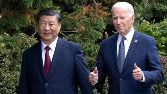 去年11月15日習近平和拜登於舊金山的費羅麗莊園進行了約兩個小時的會晤，雙方同意恢復高層的軍事對話和領導直接通話；習近平表示台灣是中美關係「最大、最危險的議題」。