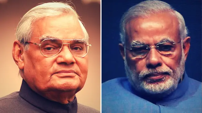 મોદી અને અટલ બિહારી વાજપેયી