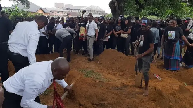 Burial of Dr. Ferry Ngberegbe wey be lecturer for Ken Saro Wiwa Polytechnic Bori