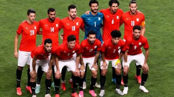 الفريق المصري يوم 31 يوليو في لقائه المنتخب البرازيلي