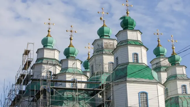 Собор у Новомосковську, збудований у XVIII столітті, зберігся. У 2012 році його реставрували