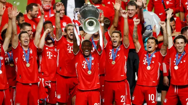 2020'deki Şampiyonlar Ligi kupasını Bayern Münih kazanmıştı