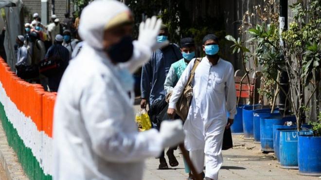 Hundreds have been leaving the mosque to be monitored or tested for the virus