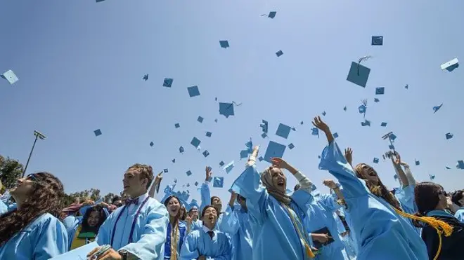 บัณฑิตโยนหมวก