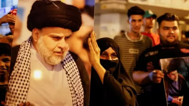 جریان مقتدی صدر در حال حاضر بخشی از ائتلاف اکثریت در پارلمان است که دست بالا را دارد