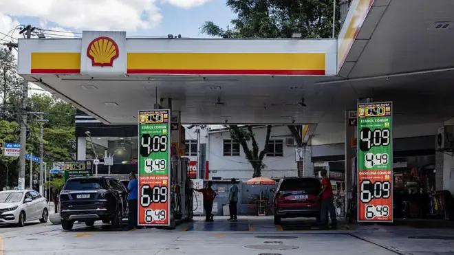 Posto de gasolina em São Paulo
