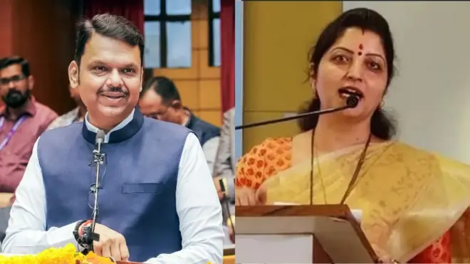 देवेंद्र फडणवीस आणि रुपाली चाकणकर