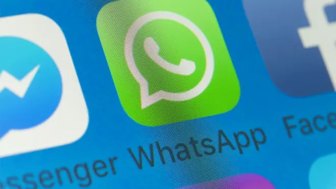 Messenger, WhatsApp and Facebook icons