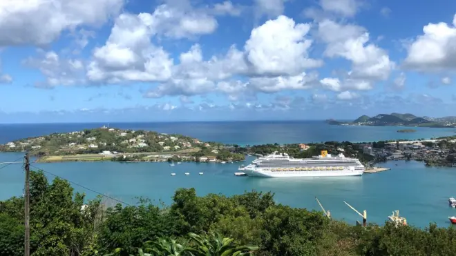 Sveta Lucija je popularna destinacija za kruzere