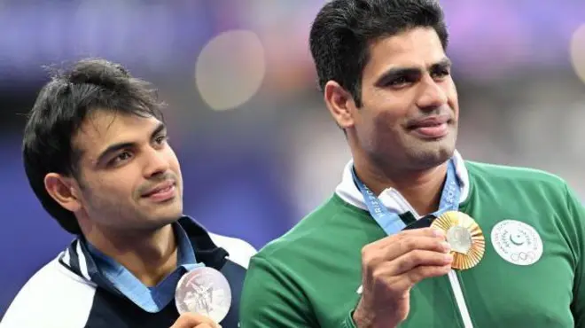 नीरज चोपड़ा और अरशद नदीम 