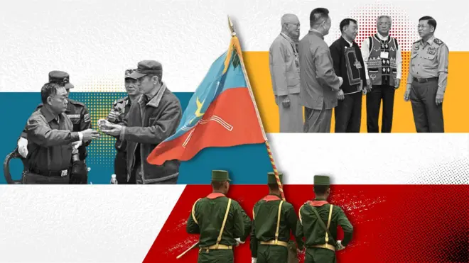 UWSA ဟာ မြန်မာစစ်တပ်နဲ့ရော တပ်ကိုတော်လှန်နေကြတဲ့ လက်နက်ကိုင်တွေနဲ့ပါ အဆက်အဆံရှိ