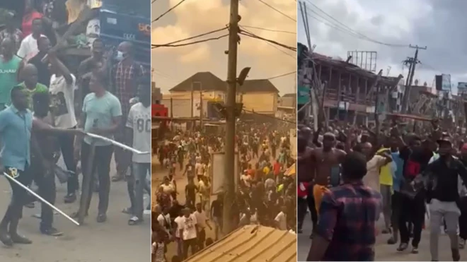 Foto of di clashes for Alaba international market