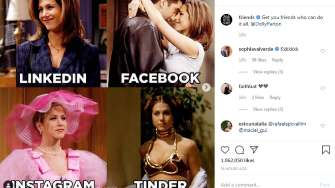 До флешмобу приєдналася сторінка серіалу "Друзі" в Instagram