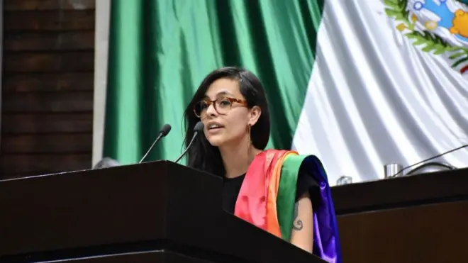 Lucía Riojas fue la única diputada que se opuso a la Guardia Nacional.