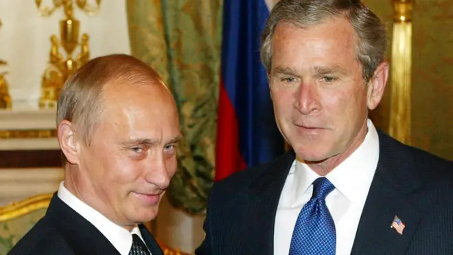 पुतिन और बुश