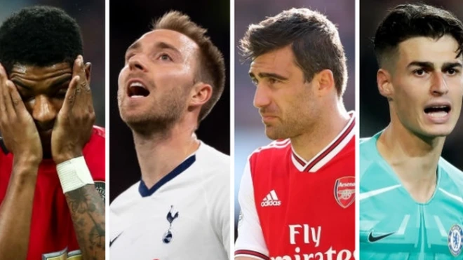 Marcus Rashford, Christian Eriksen, Sokratis na Kepa Arrizabalaga wote wana malalamishi kutokana na sababu tofauti