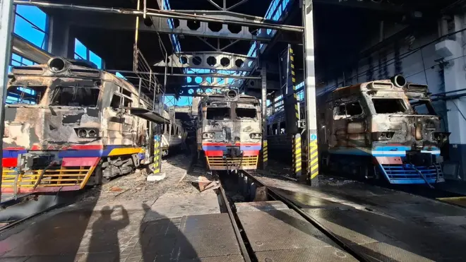 поїзди пошкоджені у Фастові