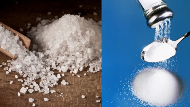 खडे मीठ-साधं मीठ