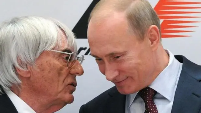 Bernie Ecclestone has described Vladimir Putin as a "first-class person"