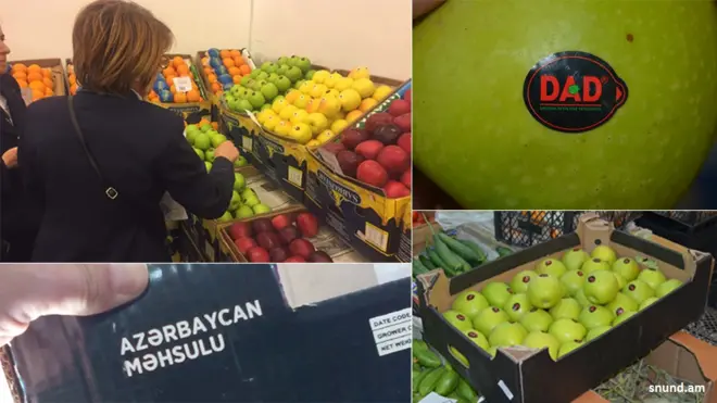 Ermənistan bazarlarında Azərbaycan almasının satıldığı haqqında məlumat ilk dəfə sosial şəbəkələrdə yayılıb