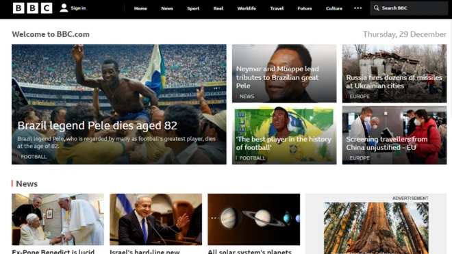 Site da BBC