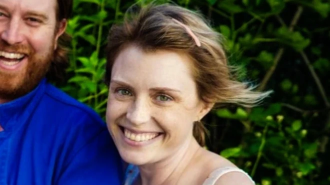 Casey McIntyre and husband and daughter