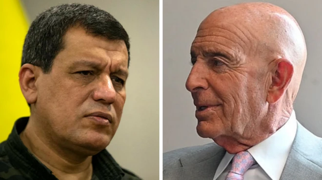 Mazlum Abdi ve Tom Barrack.